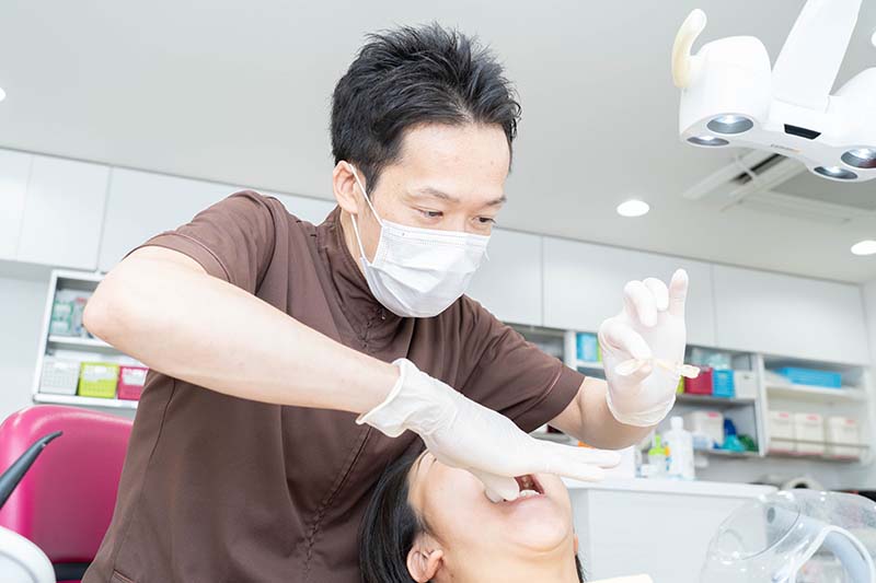 スプリントの調整・治療開始